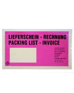 Begleitpapiertaschen DINlg "Lfs/Rg" pink