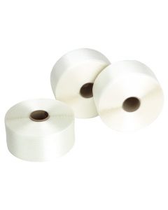 Polyester-Textil Umreifungsband weiß 76 mm Kern