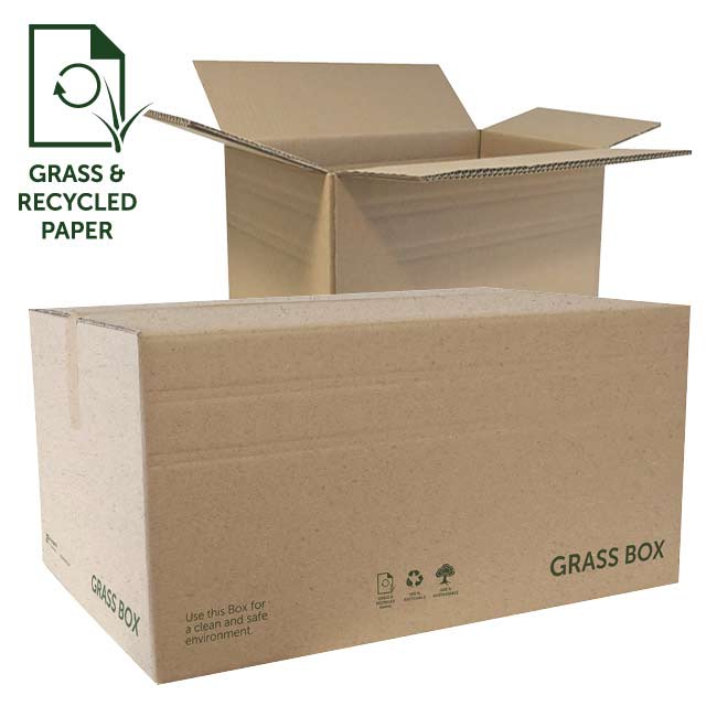 GRASS BOX Kartons aus Graspapier